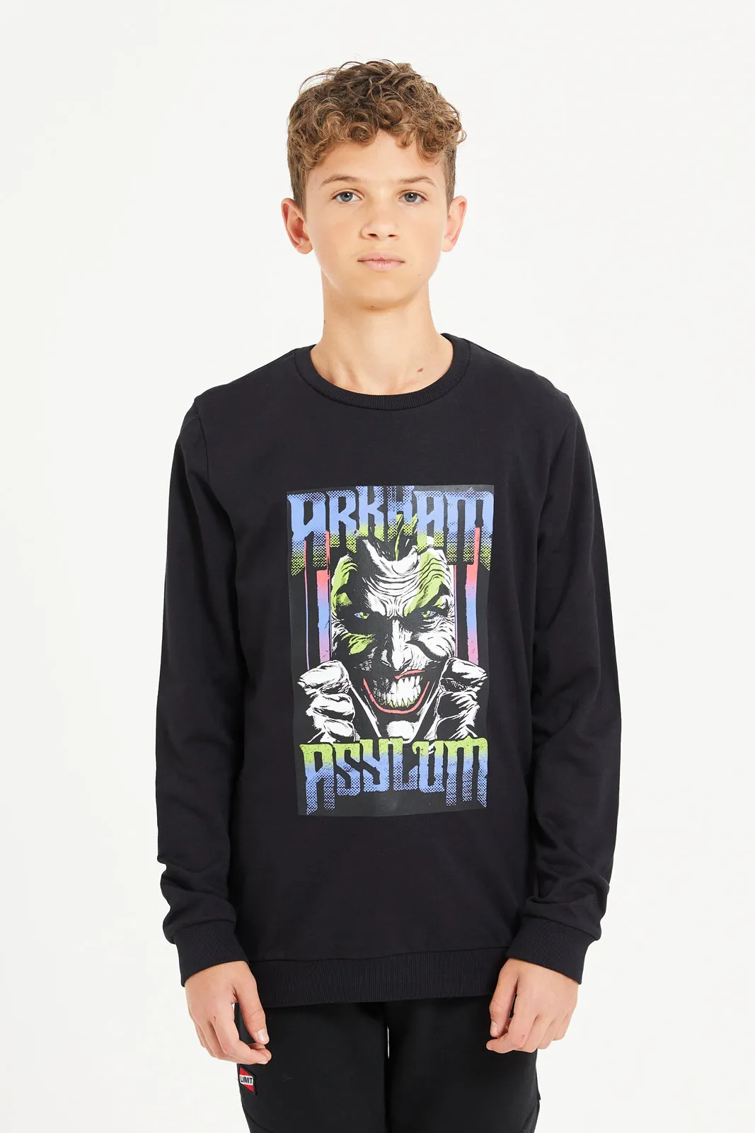 Senior Boys Black Joker Sweatshirt