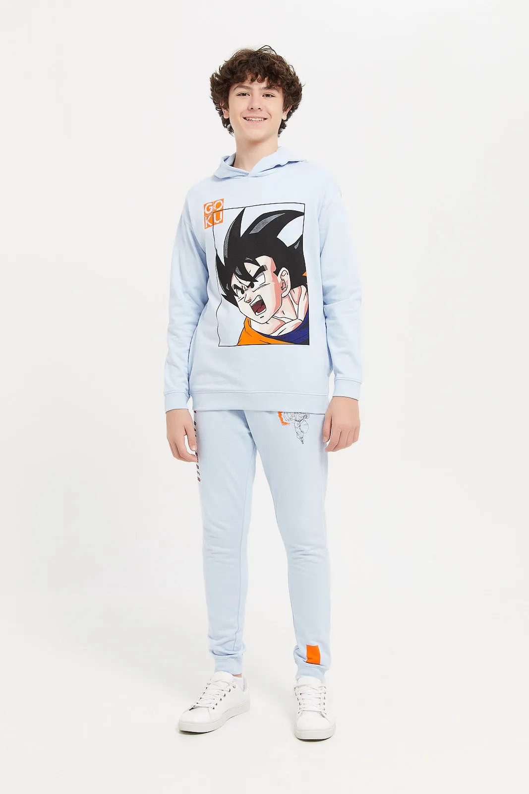 Senior Boys Blue Dragon Ball Z Oversize Sweatshirt
