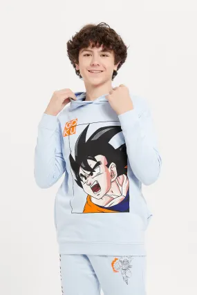 Senior Boys Blue Dragon Ball Z Oversize Sweatshirt