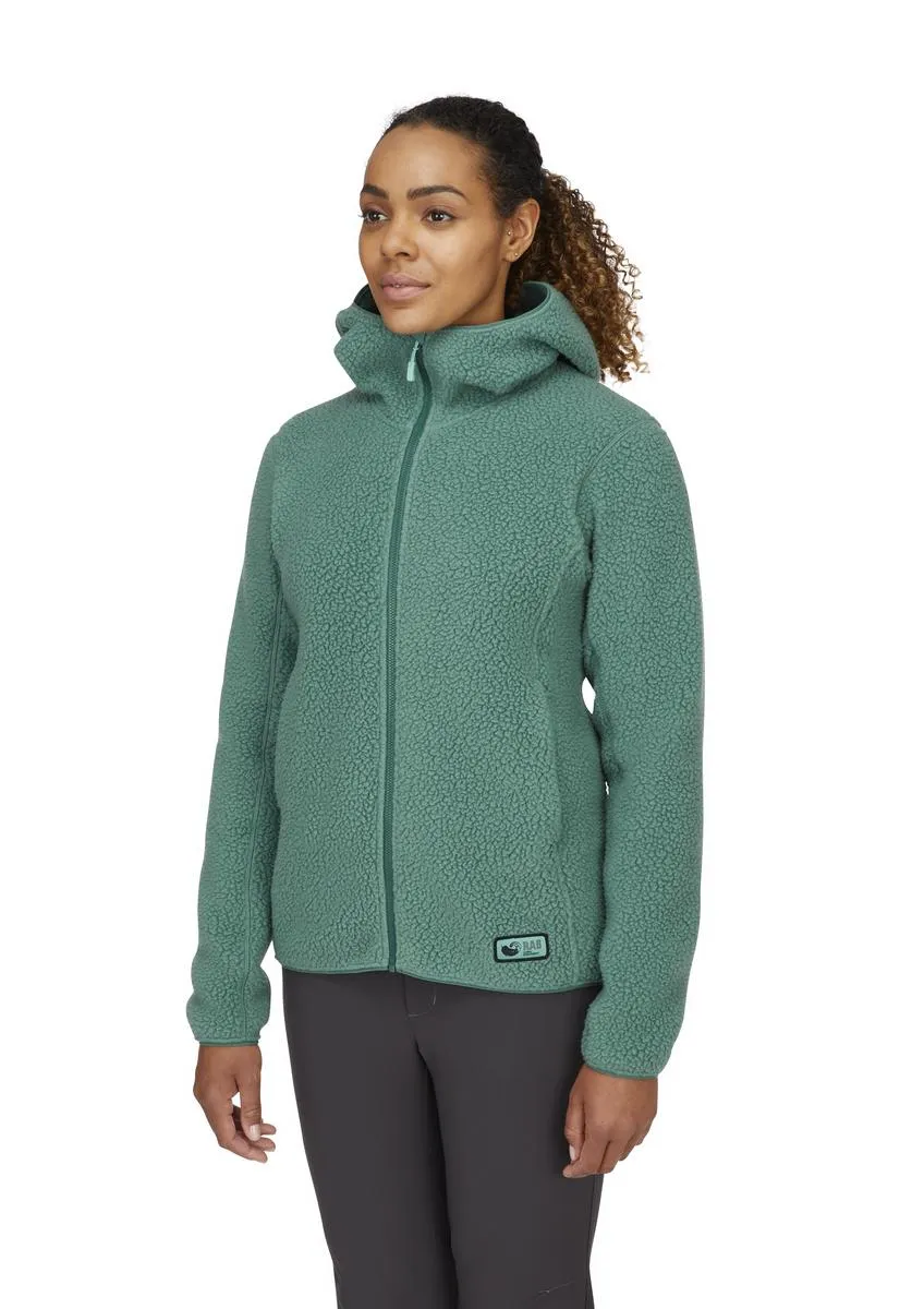 Shearling Hoody - Eucalyptus