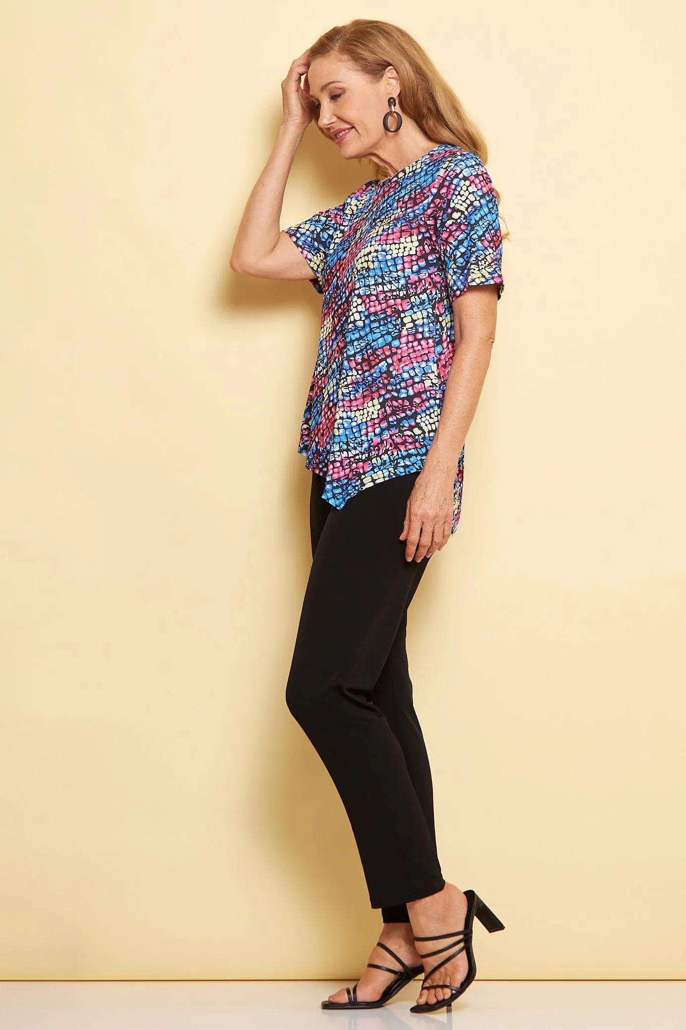 Shyla Top - Indigo Croc