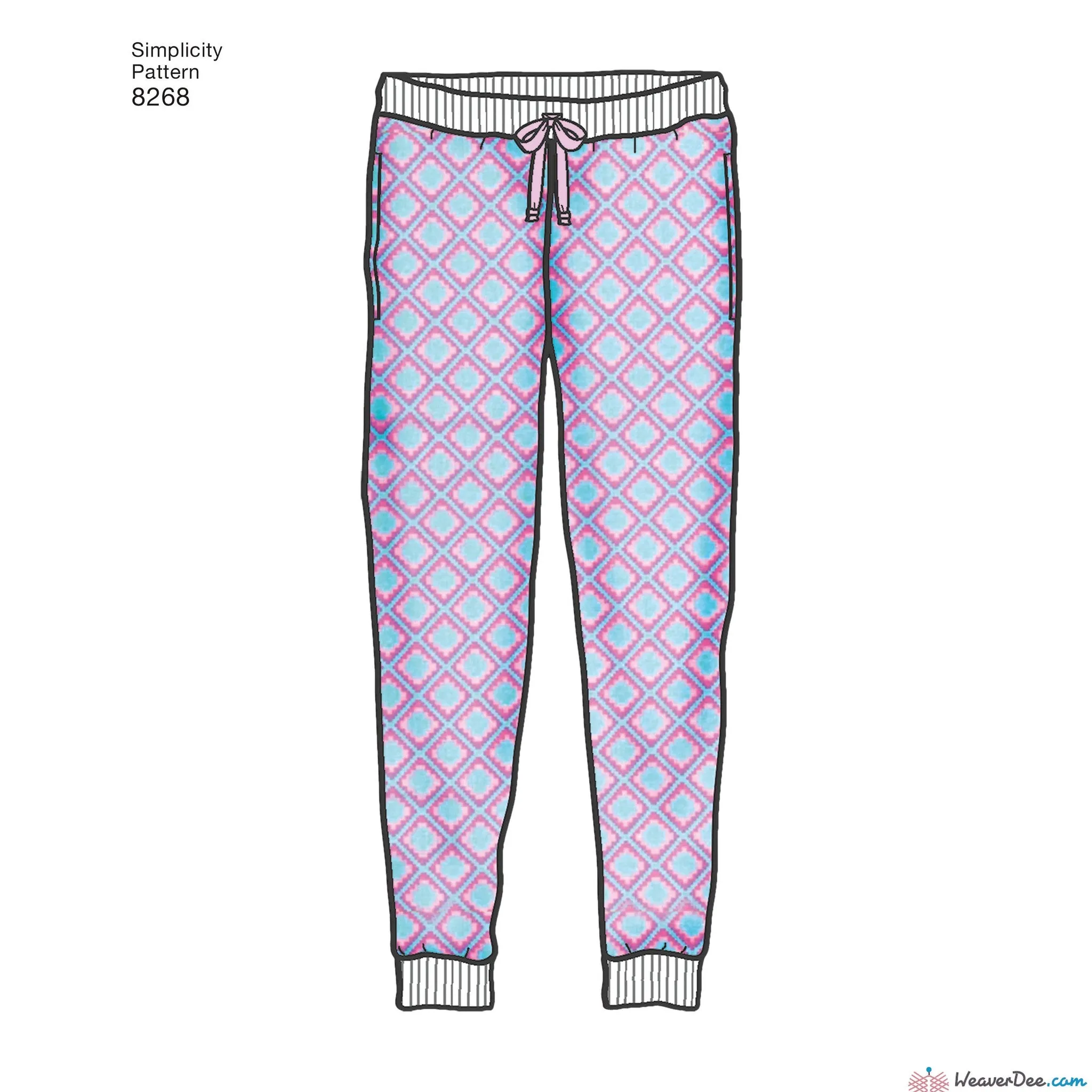 Simplicity Pattern S8268 Slim Fit Knit Jogger (Child's, Teen's & Adult's)