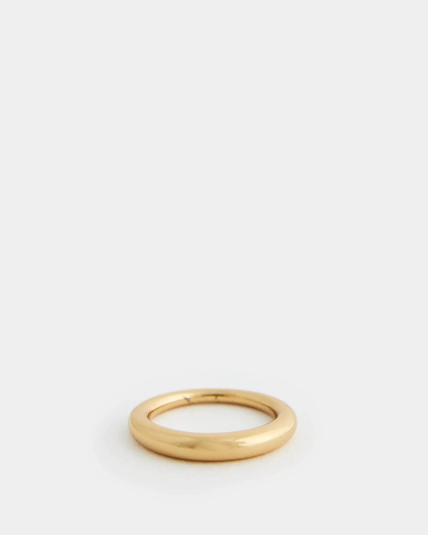 Snake Ring Thin Polished Gold