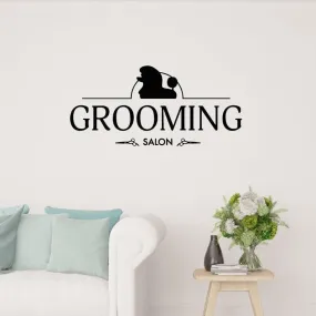 SnappySticker Grooming Salon Home Animals Care Wall Sticker PVC Vinyl Easy to Stick (25 X 55)