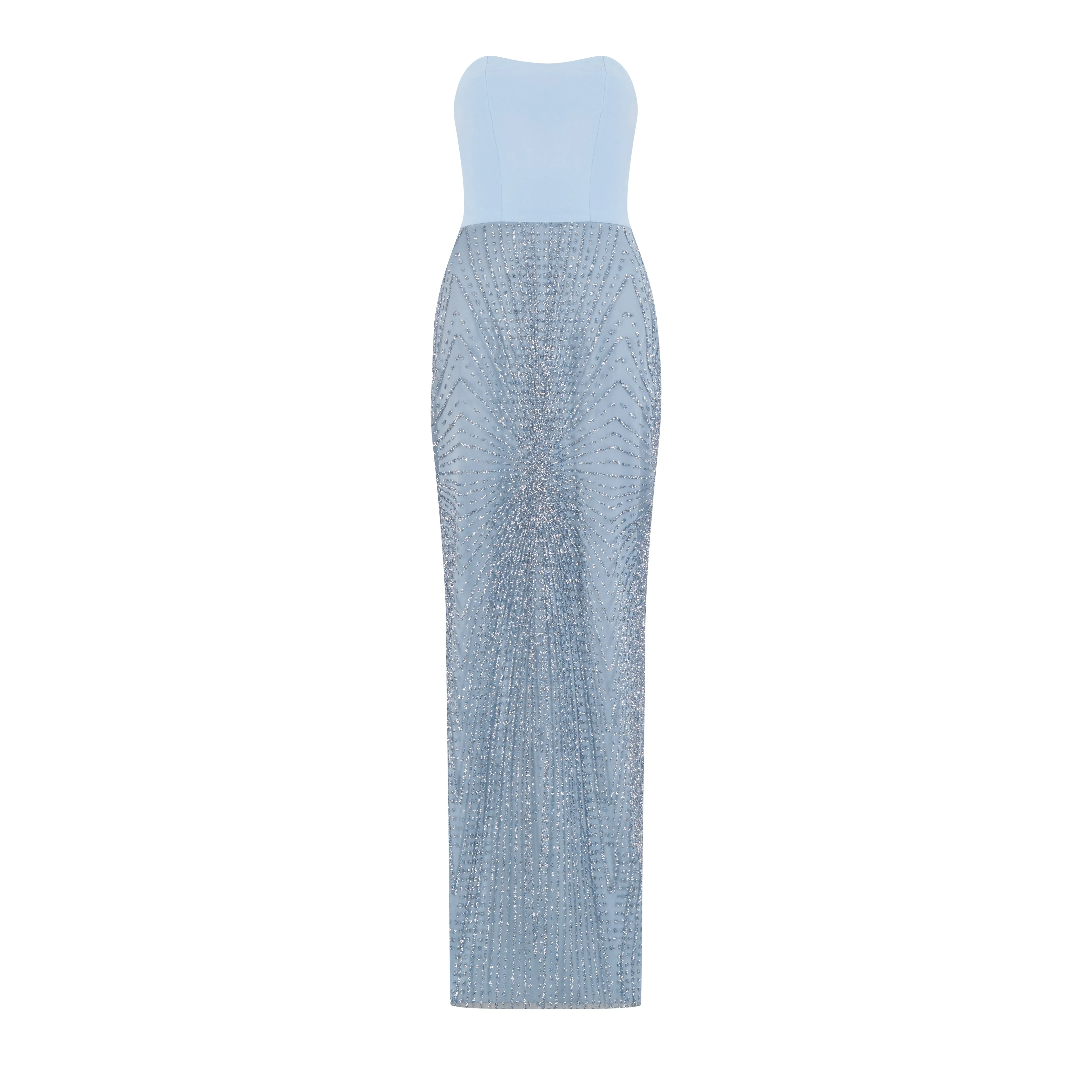 Soft Sapphire Women's Embroidered Dress
