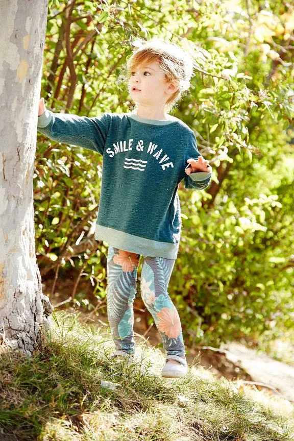 Sol Angeles - Kids Smile & Wave Pullover Pine