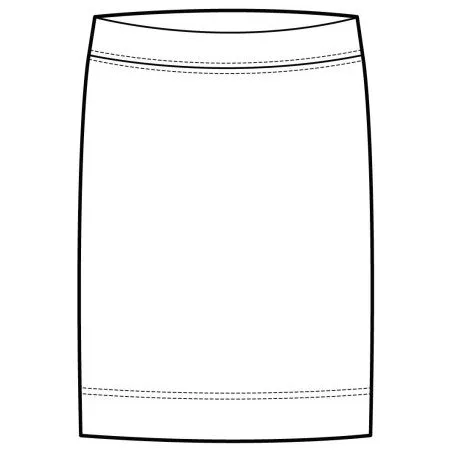 Stretch Pencil Skirt
