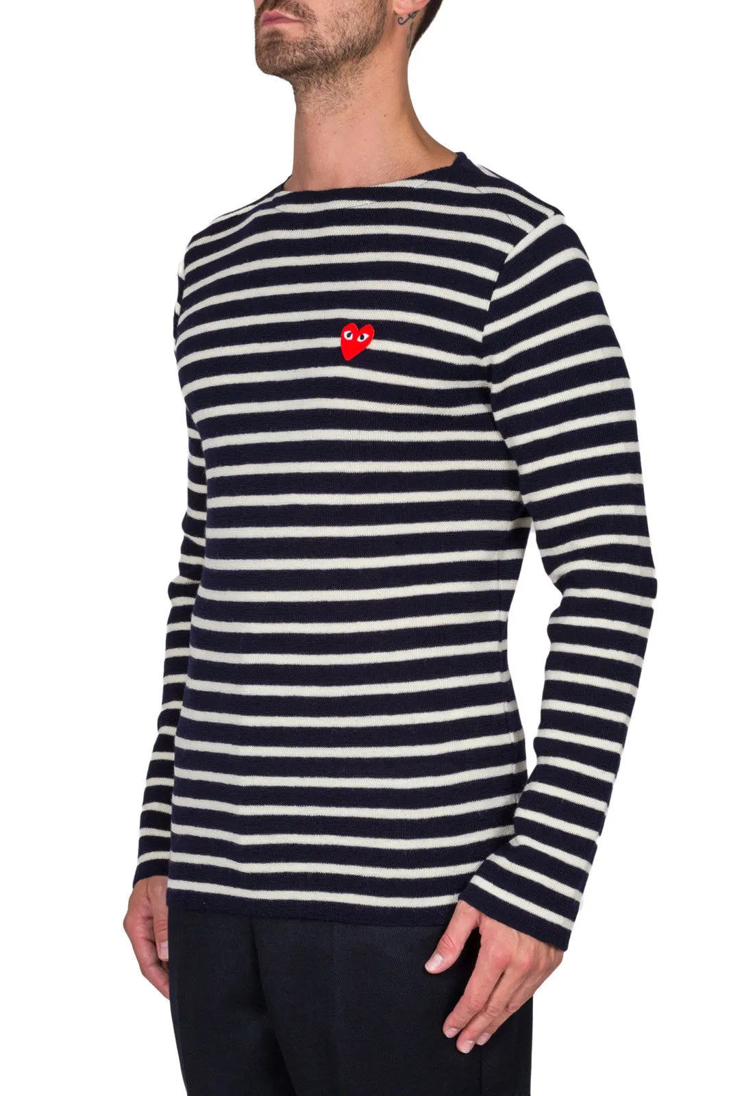 Striped Pullover Red Heart