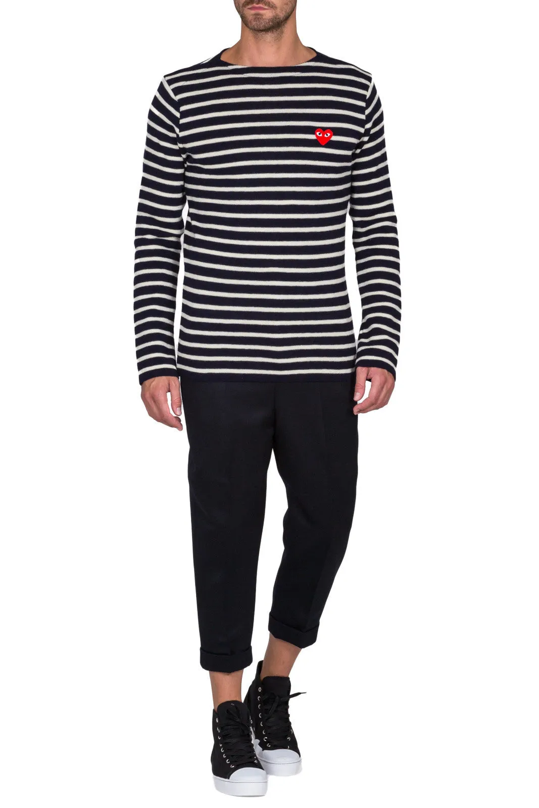Striped Pullover Red Heart