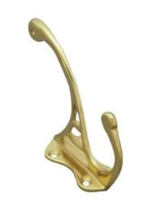 Superior Brass Hat & Coat Hook PB 110mm