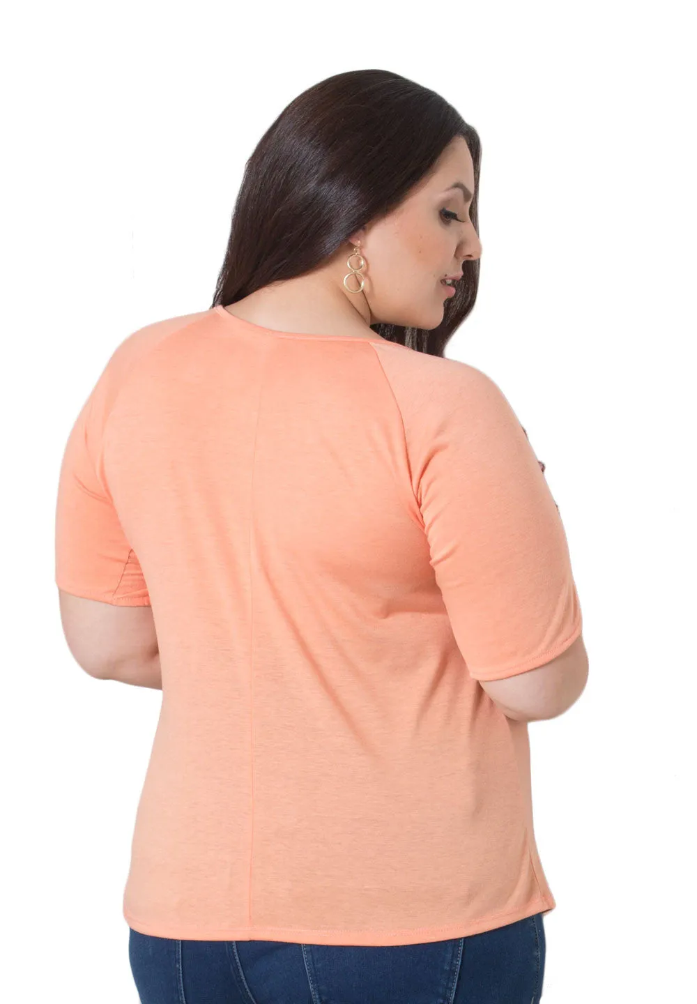 Tara Button Sleeve Top (Sweets)