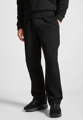Éternel Eiffel Embossed Joggers - Black