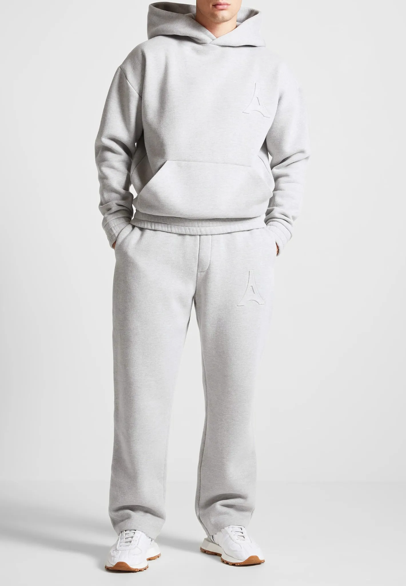 Éternel Eiffel Embossed Joggers - Grey