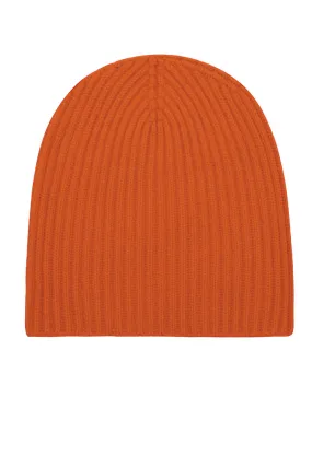 THE CLASSIC RIBBED BEANIE | Heathered Orange
