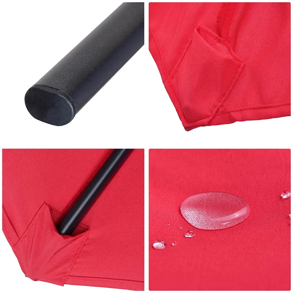 TheLAShop 15'x9' Rectangular Patio Umbrella Color Options
