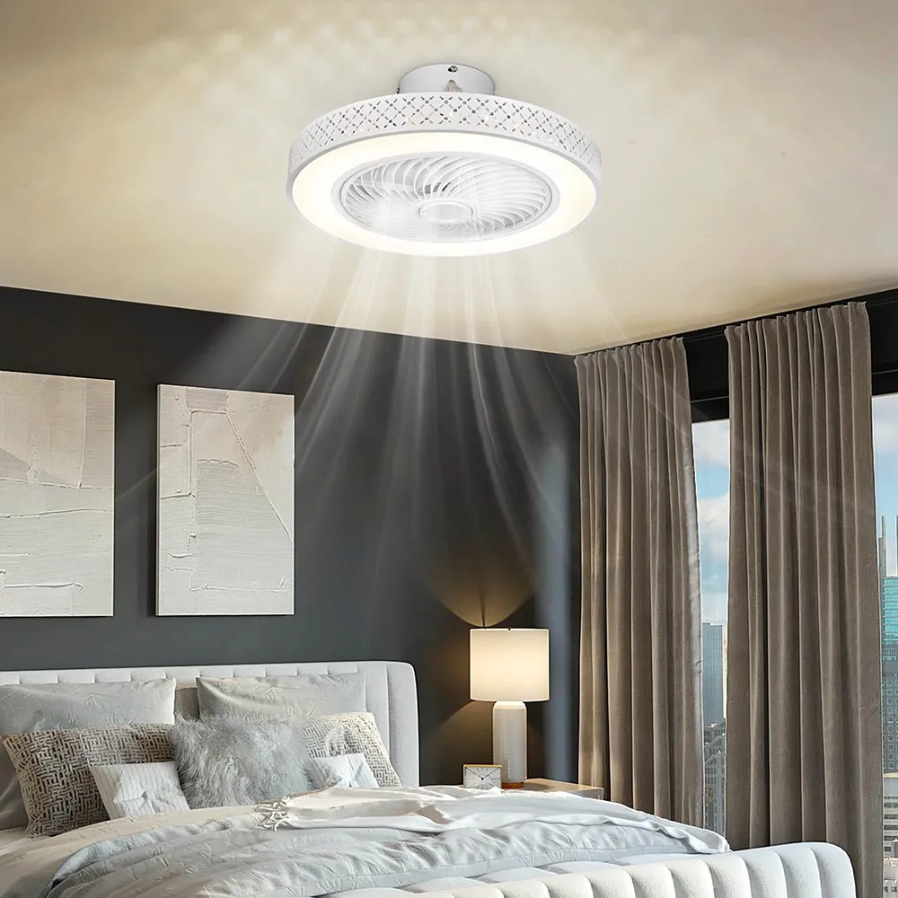 TheLAShop 20" Ceiling Fan with Light 5-Blade APP & Remote Control