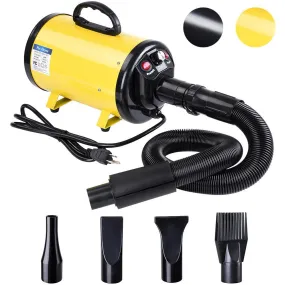 TheLAShop 3.2HP Pet Hair Dryer Quick Blower w/ 4 Nozzles Color Opt