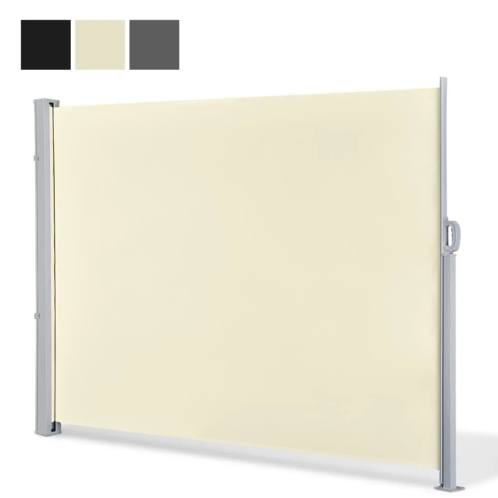 TheLAShop 63" x 120" Patio Retractable Side Awning Privacy Divider Screen
