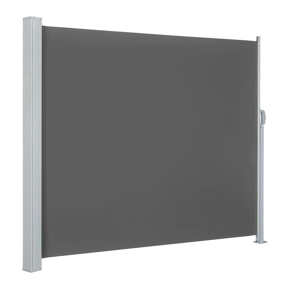 TheLAShop 63" x 120" Patio Retractable Side Awning Privacy Divider Screen