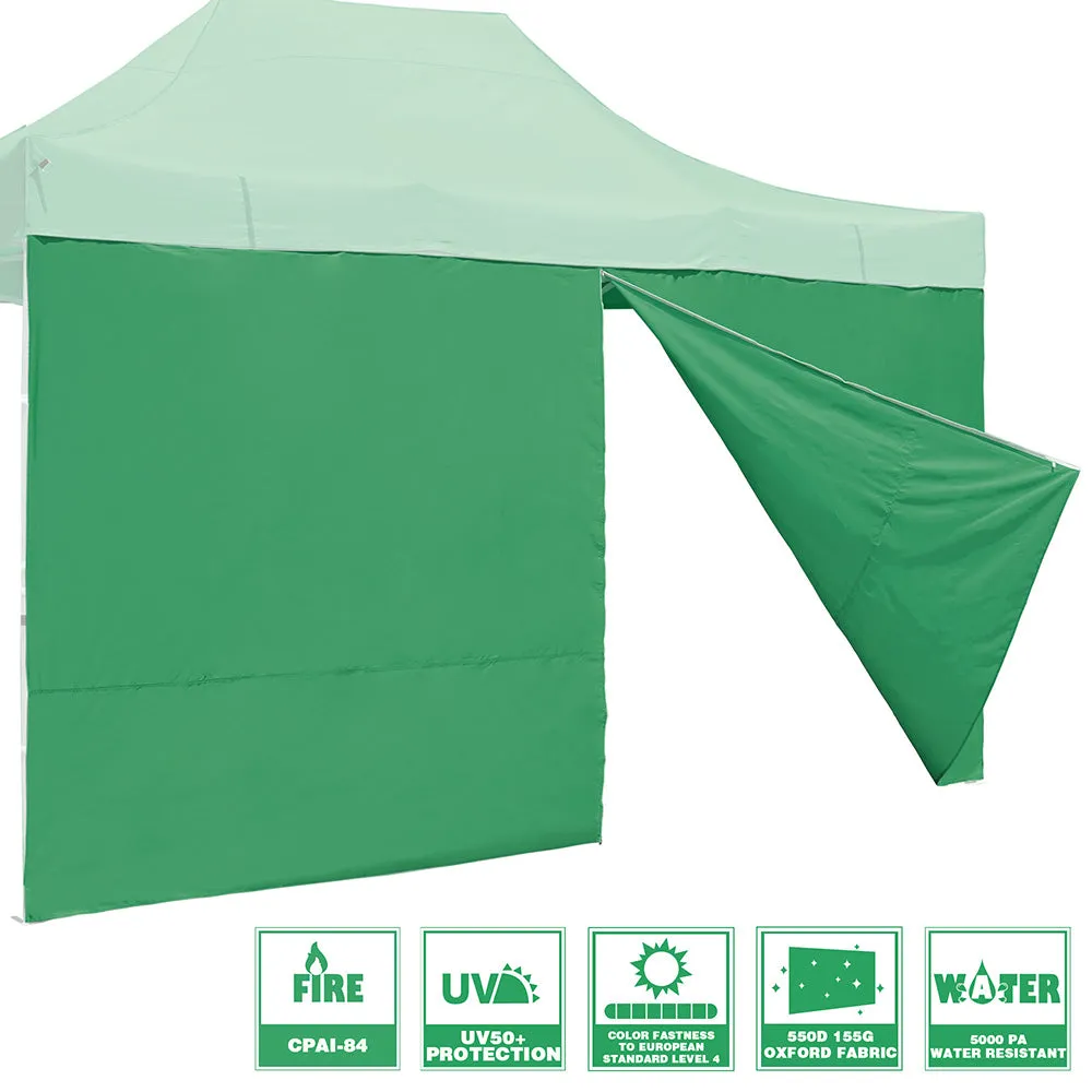 TheLAShop Canopy Sidewall Tent Walls with Zipper 15x7ft CPAI-84