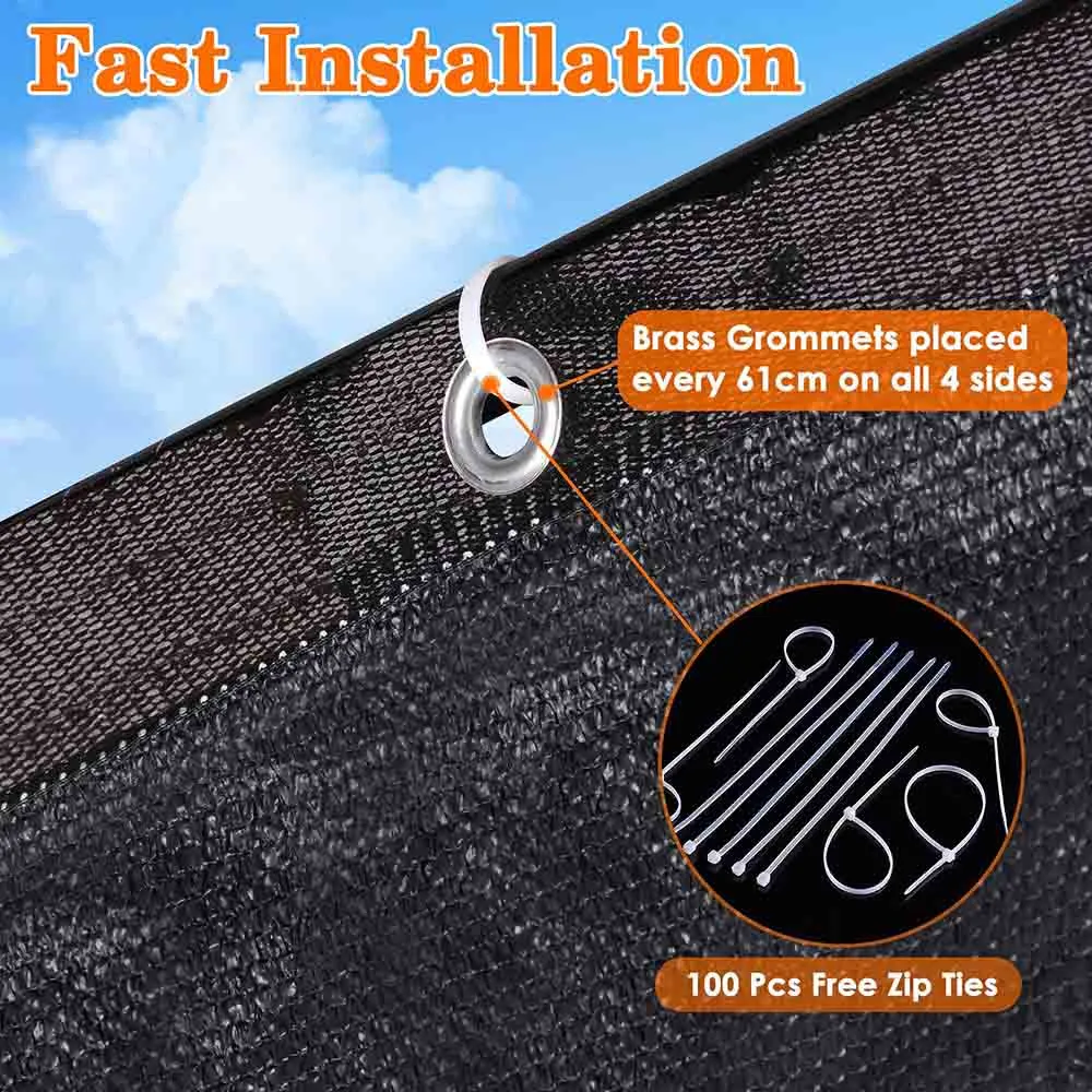 TheLAShop Fence Screen 90% Privacy Fencing Mesh 3'x16'