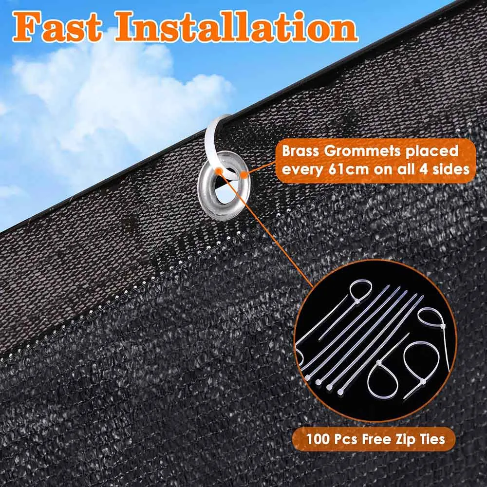 TheLAShop Fence Screen 90% Privacy Fencing Mesh 6'x16'