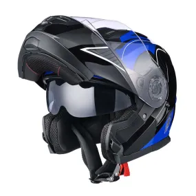 TheLAShop Modular Helmet RUN-M3 Flip Up DOT Blue