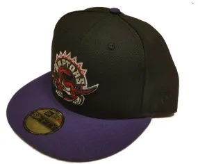 Toronto Raptors New Era 59Fifty Black Purple Classic NBA Fitted Hat Cap