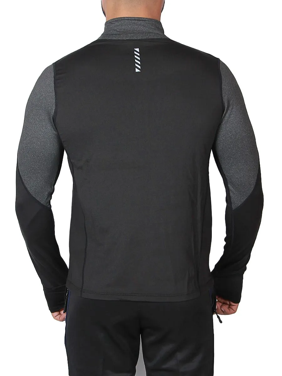 Ultra Next - Full Sleeves T-Shirt - 9305 - Black / Grey