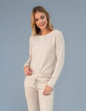 Un-Dyed Cashmere Jumper in Sand