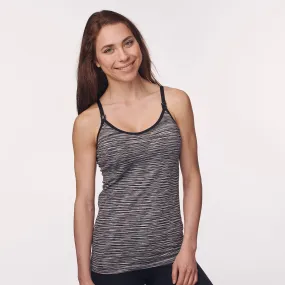 Under Control |3Pack Maternity Nursing Breastfeeding Camisole, Pregnant Women Cami Tank Tops, Seamless (Black, White, Grey)