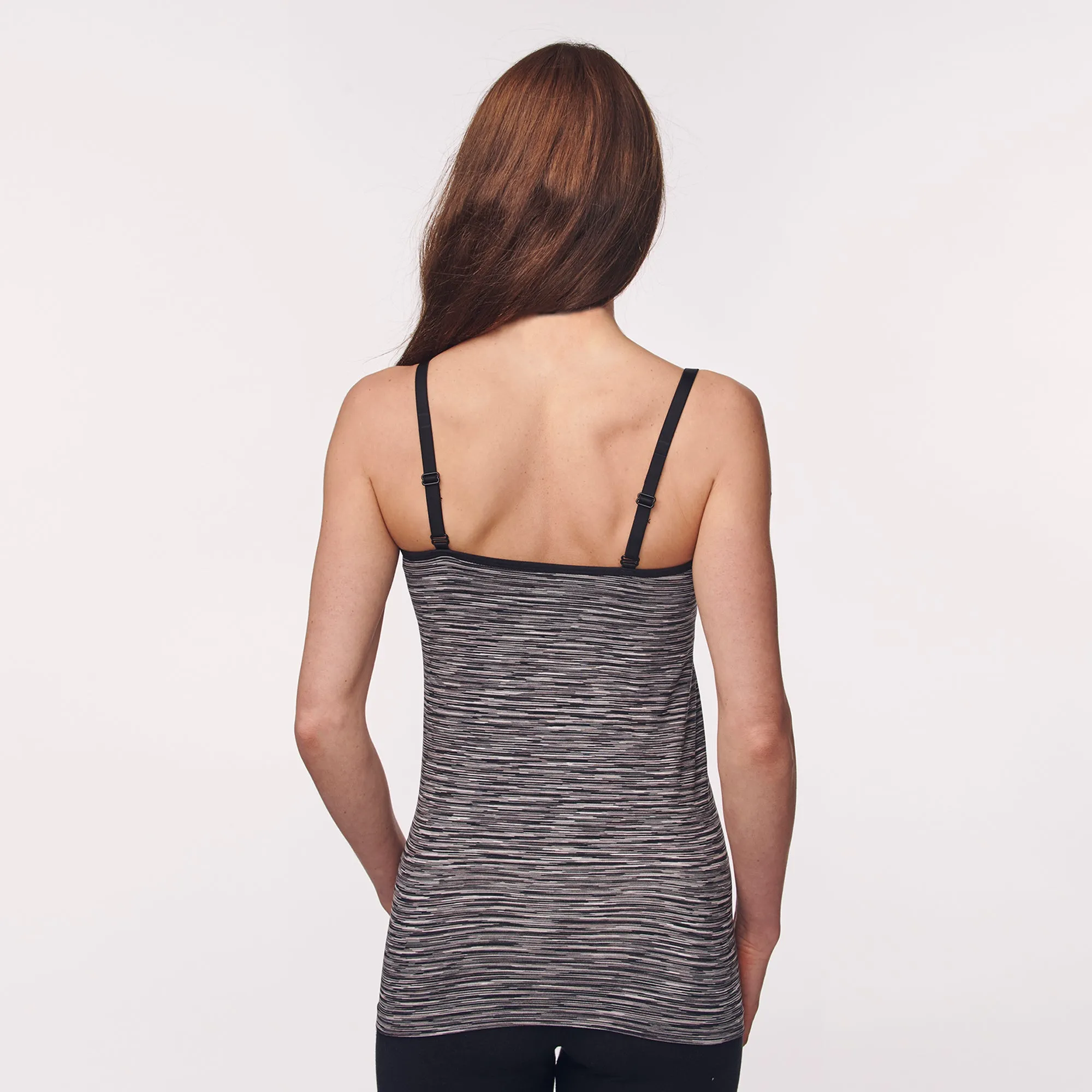 Under Control |3Pack Maternity Nursing Breastfeeding Camisole, Pregnant Women Cami Tank Tops, Seamless (Black, White, Grey)