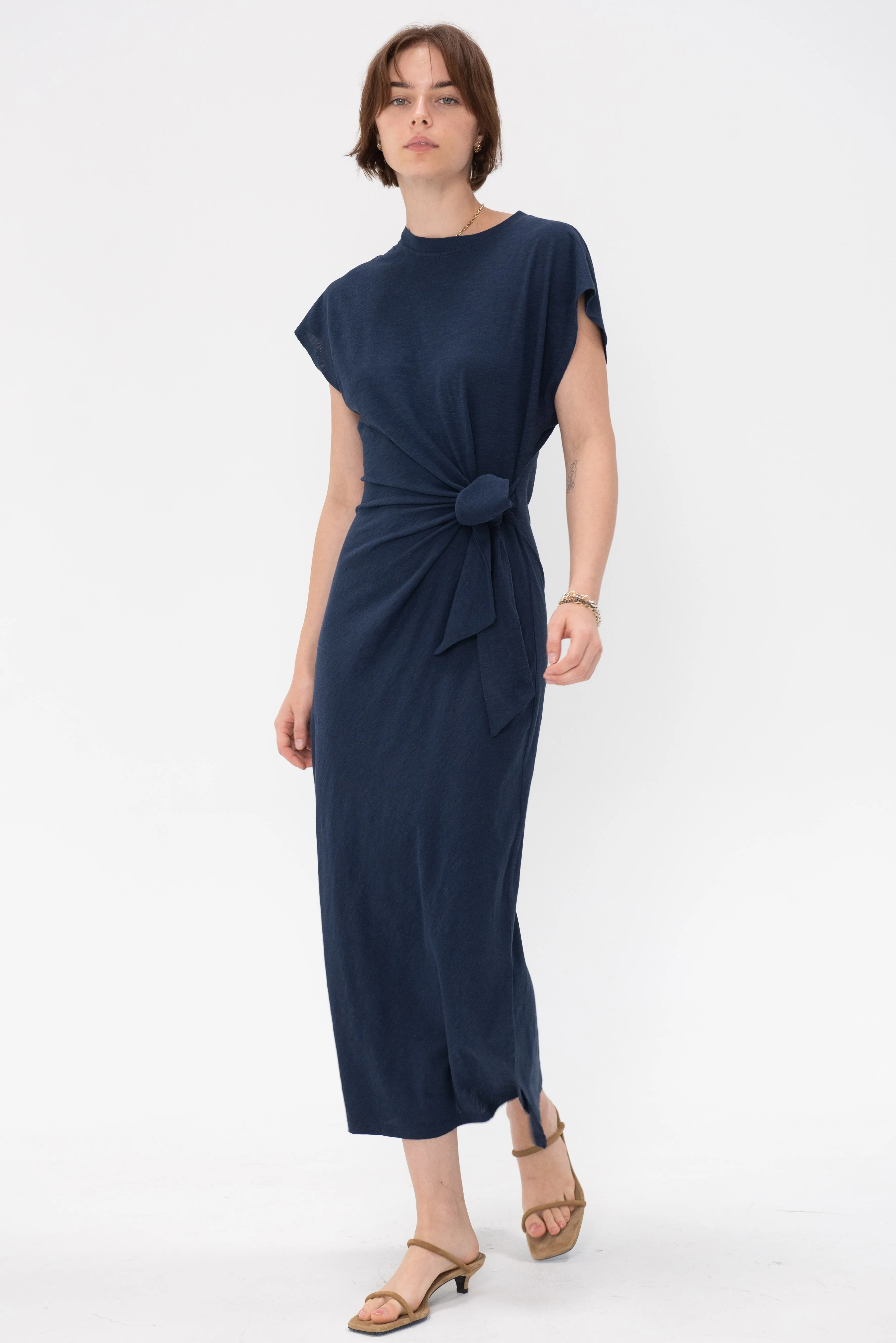 Vanina Cinched Waist Dress, Indigo