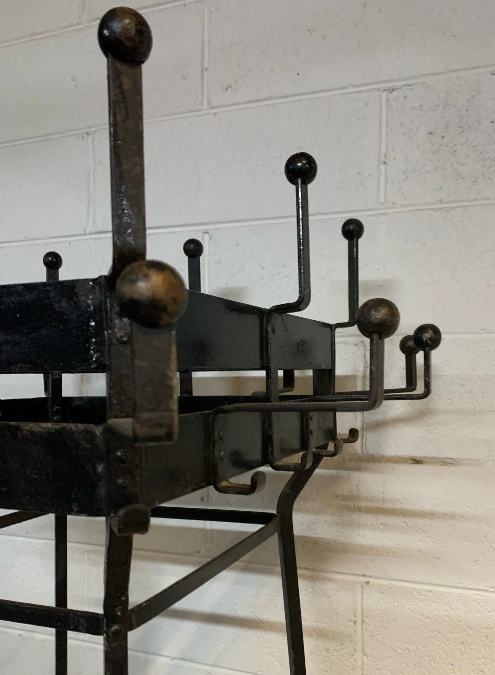 Vintage  Dutch Metal Coat Rack  #4865