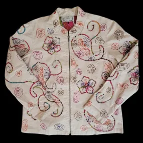 VINTAGE FLORAL PAISLEY AOP JACKET
