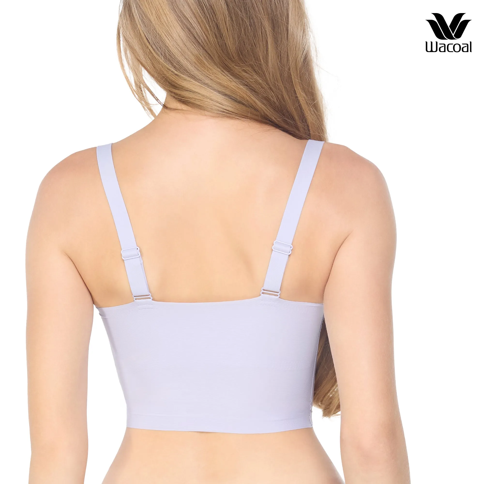 Wacoal Camisole bra บราสวมหัวรูปแบบคอแหลม หลังตรง รุ่น WH9E24 สีม่วงคราม (VG)