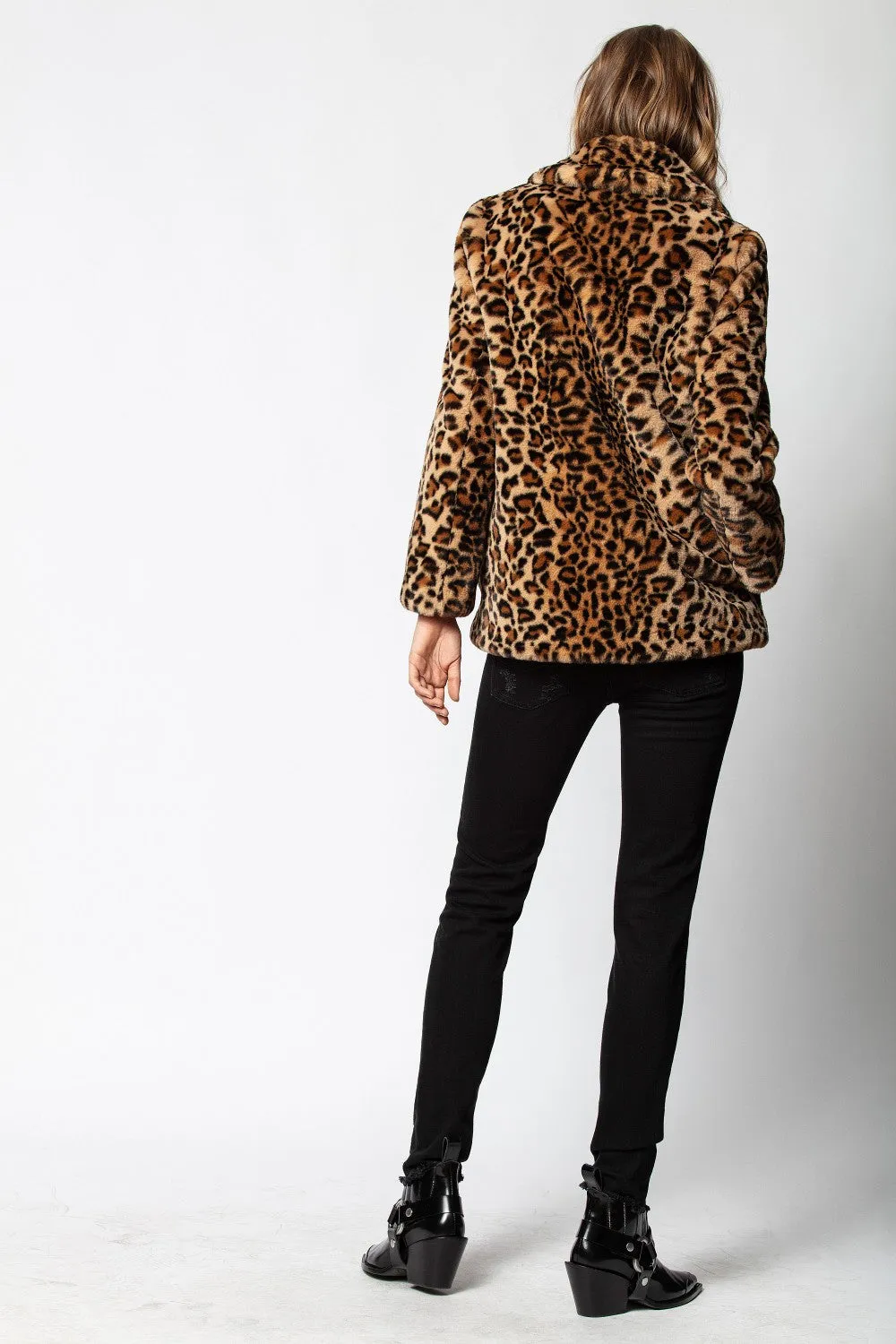 Zadig & Voltaire - Mottys Leo Naturel Faux Fur Coat